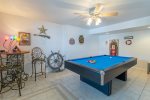 Lower Level Pool Table with Pub Table Area
